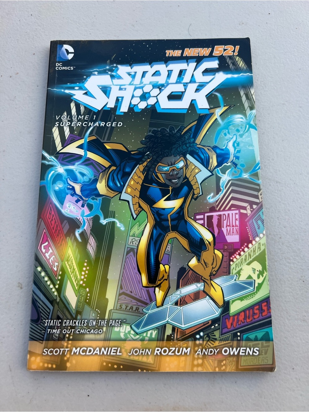 STATIC SHOCK VOL 1 SUPERCHARGED TPB (2012) DC New 52 Scott McDaniel 1st Print